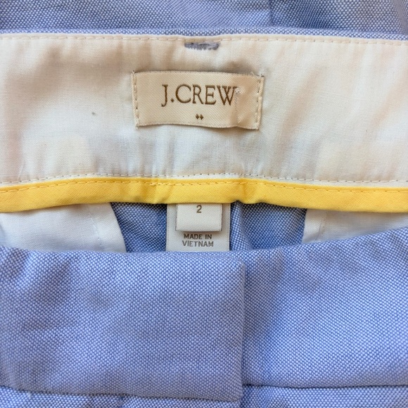 J.Crew Skimmer Pant in Cotton Oxford Light Blue Heather Bluestone Pants | 2 - Picture 4 of 6